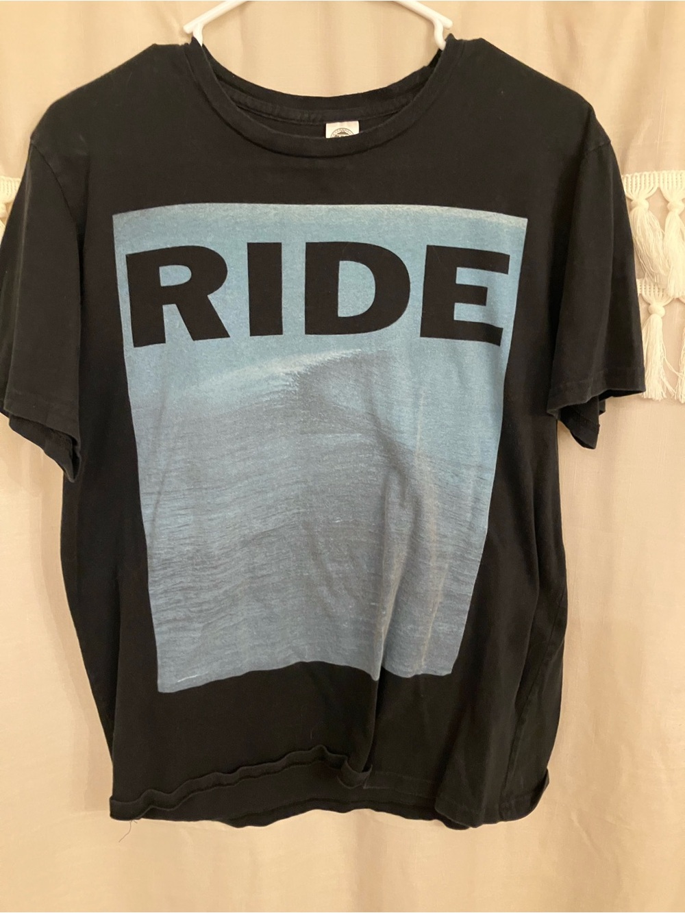 Vintage Ride Tour 2015 T Shirt Shoegaze Band Tee Back Print Large Rare